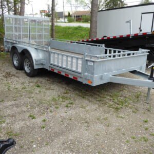 2024 Canada Trailer 7×16 Galvanized w/ Side Ramp