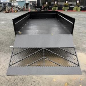 6.5x12 box trailer with rear ramp